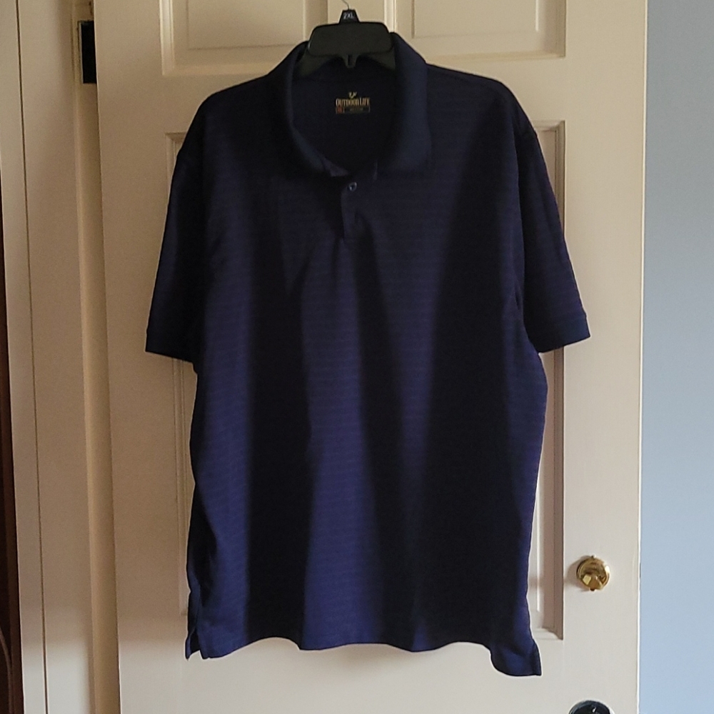 Outdoor Life 2XL Polo, Navy Blue